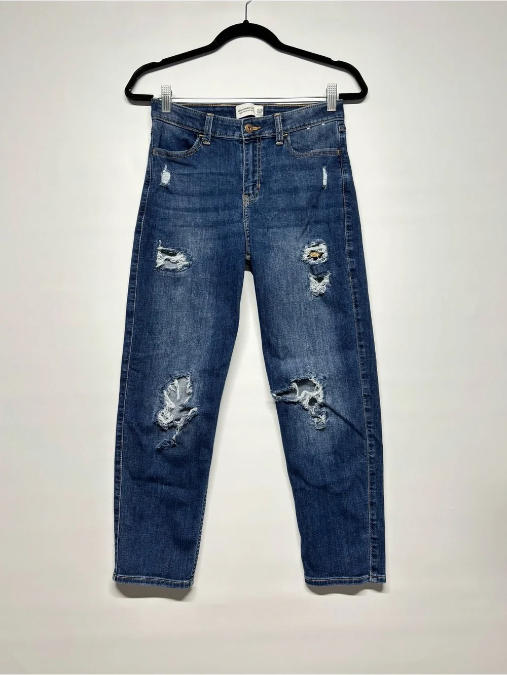 ✨Abercrombie Kids High-Rise Mini Mom Jeans Size 15/16 Short